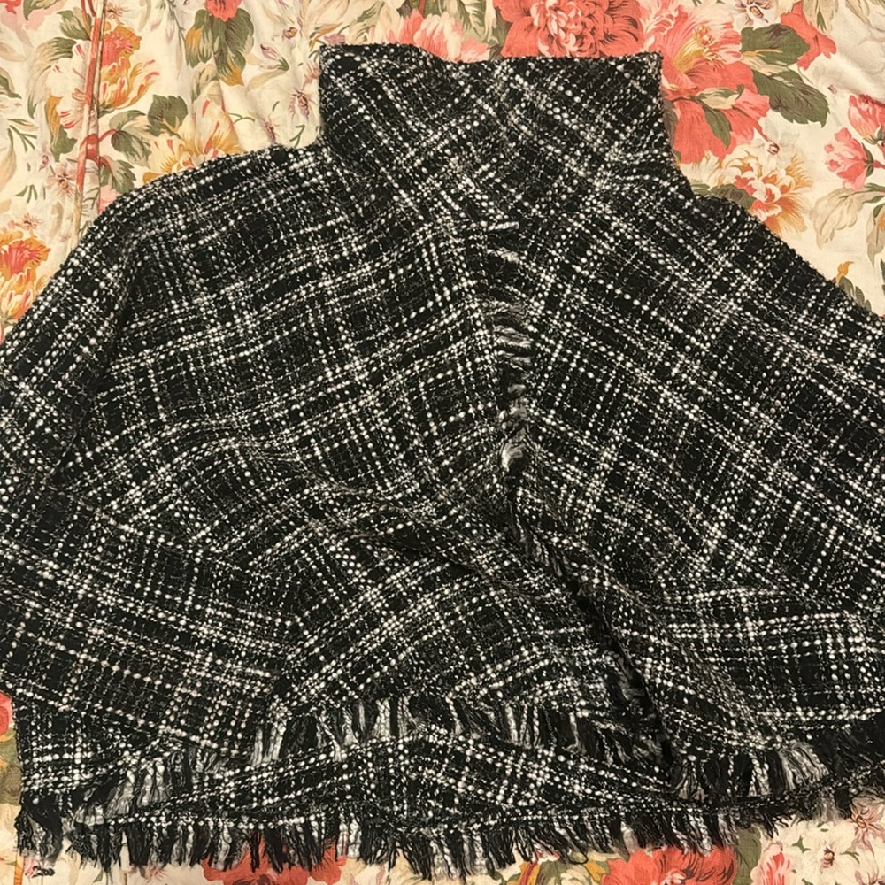Chanel Looking Poncho Top from Zara